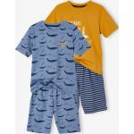 Pyjamas Vertbaudet jaune moutarde all Over en coton à motif animaux lot de 2 Taille 2 ans pour garçon de la boutique en ligne Vertbaudet.fr 