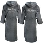 Peignoirs en éponges gris anthracite en coton lot de 2 Taille 2 ans pour fille de la boutique en ligne Etsy.com 