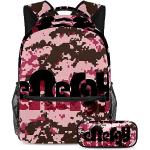 Sacs à dos roses camouflage militaire look militaire pour enfant 