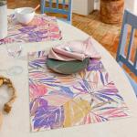 Sets de table Becquet multicolores en PVC en lot de 2 modernes 