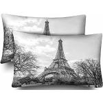 Taies d'oreiller Tour Eiffel en lot de 2 40x60 cm 
