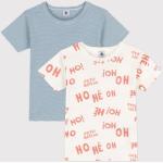 T-shirts à manches courtes Petit Bateau à motif bateaux éco-responsable lot de 2 Taille 2 ans pour garçon de la boutique en ligne Petit-bateau.fr 