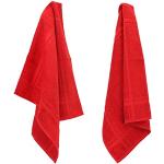 Torchons Linnea Design rouges en coton en lot de 2 