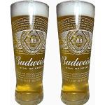 Lot de 2 verres à bière officiels Budweiser 2020 (King of Beers) - 600 ml