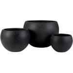 Caches pots design Paris Prix noirs de 55 cm en lot de 3 diamètre 55 cm modernes en promo 