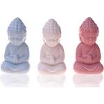 Statuettes en céramique à motif Bouddha en lot de 3 modernes 