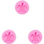 Moules en silicone roses en résine à motif tortues en lot de 3 