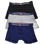 Boxers en microfibre Lonsdale multicolores en microfibre en lot de 3 Taille XL look fashion pour homme 
