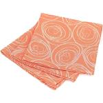 Serviettes de table Linnea Design orange en coton en lot de 3 