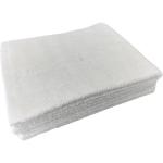 Serviettes de bain blanches en coton en lot de 4 100x150 