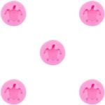 Moules en silicone roses en résine à motif tortues en lot de 5 