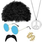 Perruques afro look hippie pour homme 