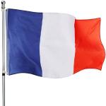 Lot de 6 grands drapeaux français 152 x 91 cm – Parfait pour les événements français ou les occasions