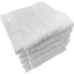 Serviettes de bain blanches en coton en lot de 6 50x100 