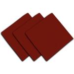 Serviettes de table Dkdo rouges en tissu Pays en lot de 3 