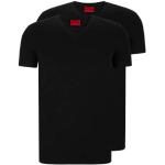 T-shirts col V de créateur HUGO BOSS HUGO noirs imprimé africain en coton à motif Afrique à col en V Taille XL pour homme 