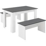 Tables de salle à manger design Helloshop26 blanches 4 places 