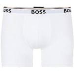 Boxers longs de créateur HUGO BOSS BOSS blancs à logo en coton Taille L pour homme 