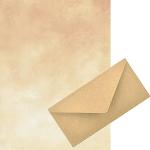 Papier à lettre doré en papier 