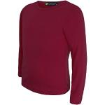 T-shirts unis Lotmart rouge bordeaux en coton mélangé look fashion pour fille en promo de la boutique en ligne Amazon.fr 