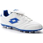 Lotto Stadio 200 III FG Chaussures de football pour homme, All White Pacific Blue, 43.5 EU