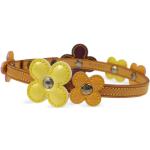 Bracelets de créateur Louis Vuitton marron en cuir verni à motif fleurs en cuir seconde main pour femme 