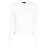 Chemises de créateur Louis Vuitton blanches à fleurs en dentelle à manches longues seconde main à manches longues Tailles uniques classiques pour femme 