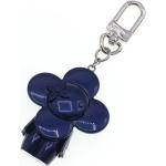 Porte-clés de créateur Louis Vuitton bleus en métal seconde main look vintage 