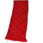 Écharpes en soie de créateur Louis Vuitton rouges en laine seconde main Tailles uniques look vintage 