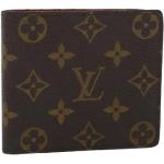 Portefeuilles  de créateur Louis Vuitton marron en toile seconde main look vintage pour femme 