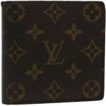 Portefeuilles de créateur Louis Vuitton marron en toile de luxe seconde main look vintage pour femme 