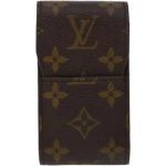 Étuis à cigarettes  de créateur Louis Vuitton marron en toile seconde main look vintage pour femme 