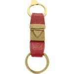 Porte-clés de créateur Louis Vuitton rouges en cuir verni en cuir seconde main look vintage 