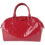 Sacs à main de créateur Louis Vuitton rouges en cuir en cuir seconde main look vintage pour femme 