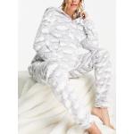 Pyjamas de grossesse gris en polaire classiques pour femme en promo 