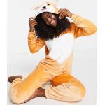 Pyjamas combinaisons orange en polaire Taille S classiques pour femme en promo 