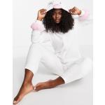 Pyjamas combinaisons blancs en polaire à motif moutons Taille S classiques pour femme en promo 