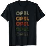 Love Heart Opel Tee Grunge Vintage Style Noir Opel T-Shirt
