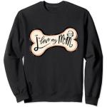 Love Mom Mots sur os en forme d'os avec Sigmund Freud Homme Femme Sweatshirt