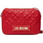 Sacs à main de créateur Moschino Love Moschino rouges matelassés look fashion pour femme 