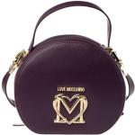 Sacs à main de créateur Moschino Love Moschino violets en tissu en cuir synthétique look fashion pour femme 