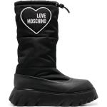 Cuissardes de créateur Moschino Love Moschino noires en caoutchouc à bouts ronds Pointure 41 pour femme en promo 