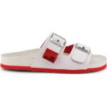Sandales de créateur Moschino Love Moschino rouges en cuir en cuir Pointure 35 look fashion pour fille 