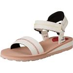 Sandales de créateur Moschino Love Moschino blanches à logo en caoutchouc Pointure 37 look sportif pour femme 