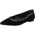 Chaussures casual de créateur Moschino Love Moschino noires en velours Pointure 39 look casual pour femme 