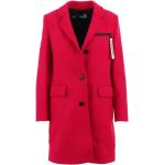 Manteaux en laine de créateur Moschino Love Moschino rouges à logo Taille XS pour femme 