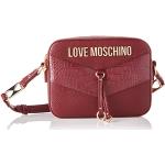 Sacs à main de créateur Moschino Love Moschino rouges en cuir synthétique look fashion pour femme 