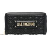 Portefeuilles de créateur Moschino Love Moschino noirs zippés pour femme 
