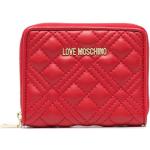 Portefeuilles de créateur Moschino Love Moschino rouges zippés pour femme 