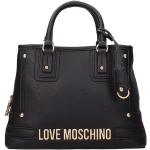 Sacs à main de créateur Moschino Love Moschino noirs en cuir synthétique à clous look fashion pour femme 